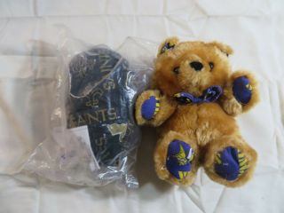 Vtg Nfl Plush Pillow Pals Orleans Saints Teddy Bear Football Reversible Cute