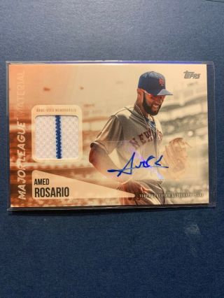 2019 Topps Series 2 Game Jersey Auto Amed Rosario 39/50