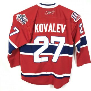 Nhl Montreal Canadiens Red 100 Seasons Hockey Jersey Of Alex Kovalev 27 Size 54
