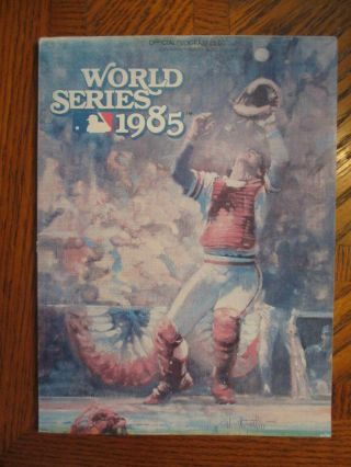 1985 World Series Program Mlb St Louis Cardinals Vs Kansas City Royals