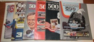 6 Indy 500 Yearbooks Hungness Annual Review 1975,  ‘76,  ‘77,  ‘78,  ‘81 & 1982