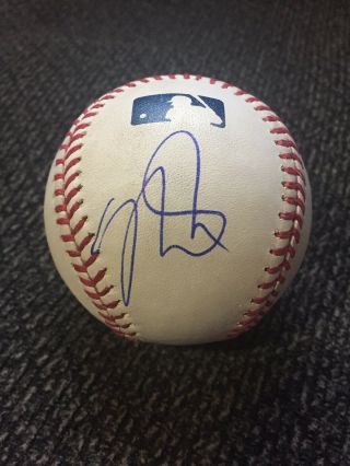 Mike Trout Signed / Autographed Ball Mlb In Person Angels