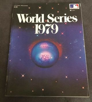 1979 World Series Baseball Program,  Pittsburgh Pirates Vs.  Baltimore Orioles