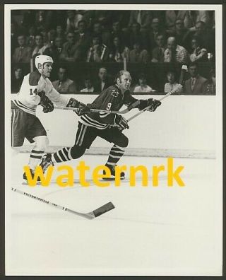 1971 Bobby Hull Chicago Blackhawks Vs Montreal Canadiens Nhl 8x10 Photo