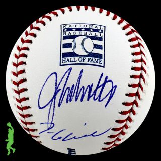 John Smoltz Tom Glavine Autograph Signed Hall Of Fame Hof Baseball Ball Jsa