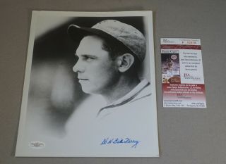 Bill Terry York Giants Autograph Signed Baseball Photo W/ Loa Inv02