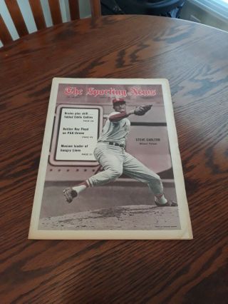 August 30,  1969 - The Sporting News - Steve Carlton Of The St.  Louis Cardinals
