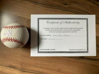 Albert Pujols Autographed Official Major League Baseball By Legendary Autos