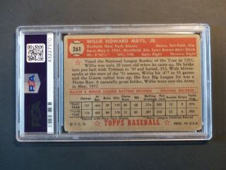 1952 Topps 261 Willie Mays PSA 1.  5 Fair FR York Giants Centered Not 1 or 2 2