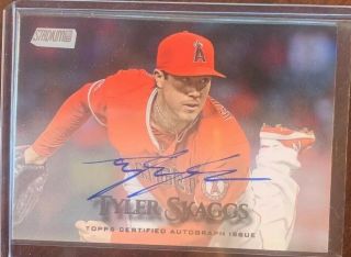 2019 Topps Stadium Club Tyler Skaggs Autograph Sca - Ts Auto Sp On Card Angels
