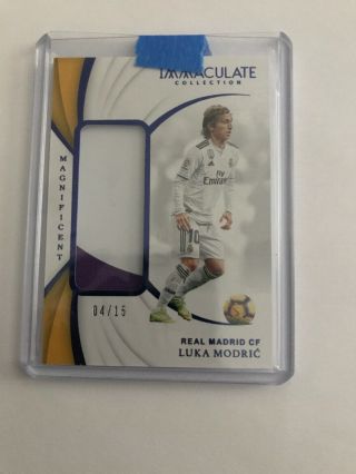 2018 - 19 Immaculate Luka Modric 2 Color Patch Ssp /15