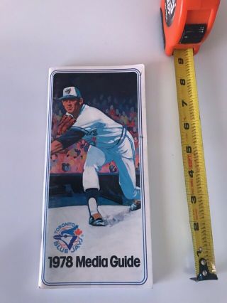 1978 Toronto Blue Jays Baseball Media Guide (r
