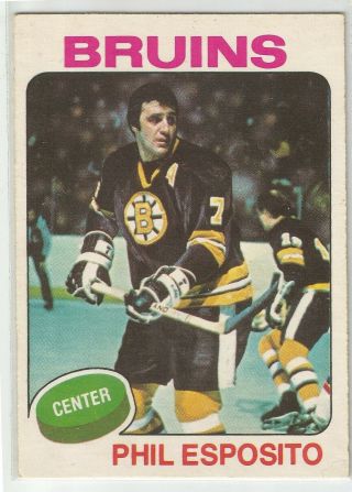 1975 - 76 Opc O Pee Chee 200 Phil Esposito - Boston Bruins - Exmt