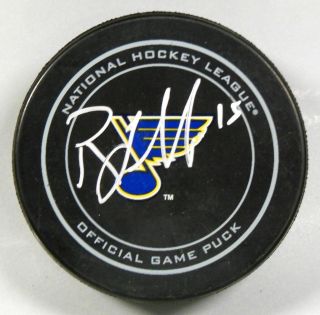 Robby Fabbri Signed St Louis Blues Official Game Hockey Puck 1007150