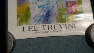 1994 Lee Trevino Autographed Signed Cadillac Color Print Senior Tour PGA 926 2