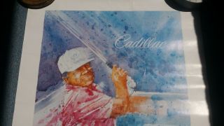 1994 Lee Trevino Autographed Signed Cadillac Color Print Senior Tour PGA 926 5