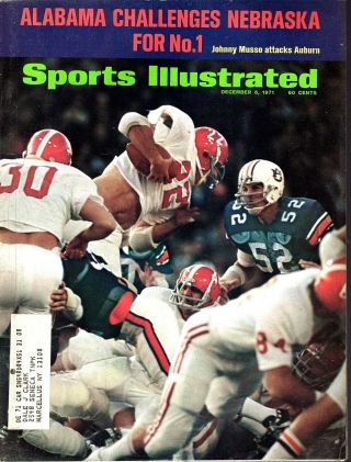Sports Illustrated Dec 6,  1971 College Football Alabama Crimson Tide