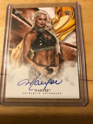 2019 Topps Wwe Undisputed Maryse Auto ’d 85/99