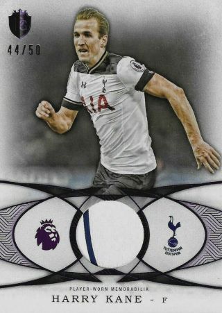 2016 Topps Premier Gold Harry Kane Tottenham Purple Jersey Relic Patch Card /50