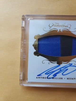 2018 Panini Flawless Anthony Miller Rookie Autograph Dual Color Patch 11/25 3