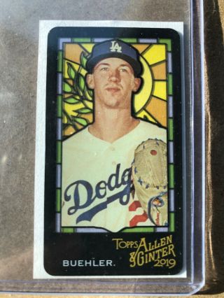 Walker Buehler 2019 Topps Allen & Ginter Mini Stained Glass Rip Excl.  Sp /25