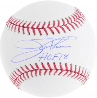 Jim Thome Cleveland Indians Autographed Baseball With Hof 18 Inscription