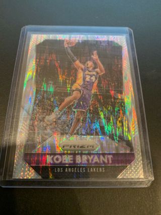 2015 - 16 Panini Prizm Kobe Bryant Silver Flash Prizms Sp Lakers 20$