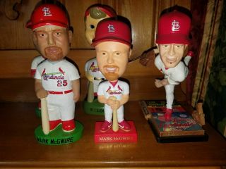 St.  Louis Cardinals 5 Different Nodder/bobbing Head/bobbin Head No Boxes