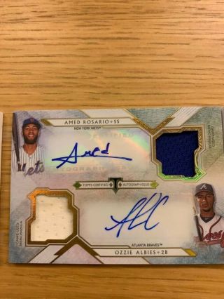 2018 Topps Triple Threads RC Deca Auto Patch Relic Book RC Ohtani / Acuna 08/10 7