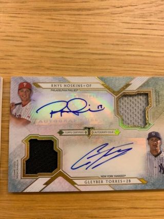 2018 Topps Triple Threads RC Deca Auto Patch Relic Book RC Ohtani / Acuna 08/10 9