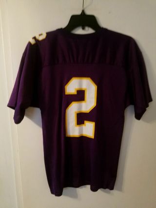 East Caroina Football Jersey YOUTH L Large PURPLE 2 by Russell ECU PIRATES Ncaa 4