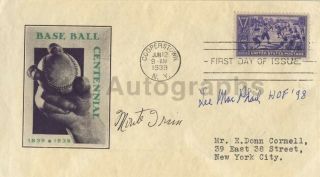 Monte Irvin,  Lee Macphail - Autographed 1939 " 100 Years Of Baseball " Fdc