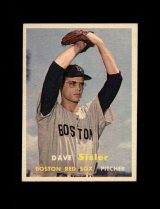 1957 Topps Baseball 56 Dave Sisler Rc (red Sox) Exmt