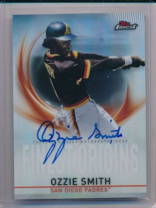 Ozzie Smith 2019 Topps Finest Origins Auto Sd Padres Cardinals Case Hit