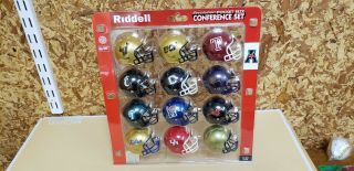 Custom American Athletic Conference Pocket Pro Football Helmet Set