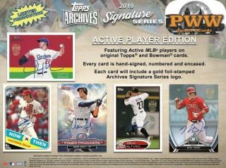 Texas Rangers 2019 Archives Signature Series Baseball 20 - Box Case Break