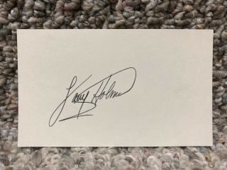 Larry Holmes Signed Auto 3x5 Index Card Boxing Heavyweight Champion
