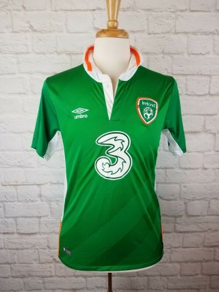 Ireland 2016 2017 Home Football Shirt Soccer Jersey Umbro Size Small