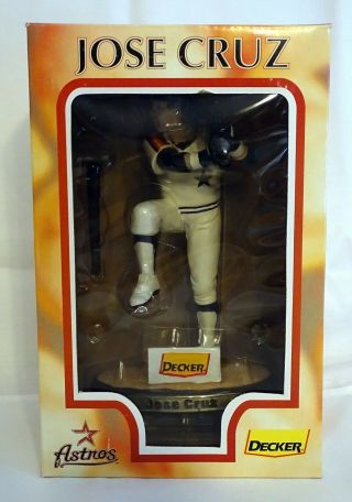 Jose Cruz Decker Astros Figurine 40 Years Of Baseball Bd&a Limited Edition