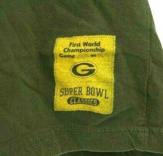 Greenbay Packers Men ' s Large Gridiron Classics Reebok Short Sleeve T - Shirt 4