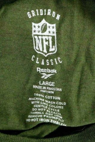 Greenbay Packers Men ' s Large Gridiron Classics Reebok Short Sleeve T - Shirt 5
