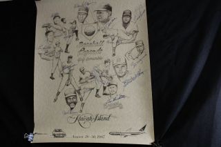 1987 Kiawah Island Baseball Legends Golf Scramble Signed 15 Matthews Hof