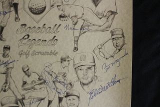 1987 Kiawah Island Baseball Legends Golf Scramble Signed 15 Matthews HOF 6