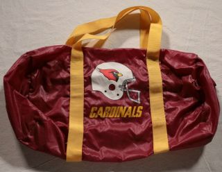 Vintage 80s St.  Louis Football Cardinals Duffel Travel Bag Arizona