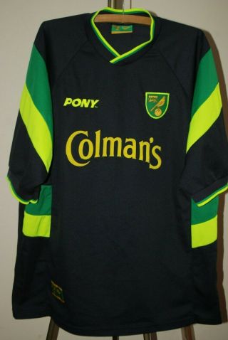 Norwich City 1998 1999 Third Football Soccer Shirt Jersey Pony Size L/xl