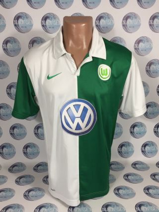 Vfl Wolfsburg 2007 2008 Home Football Soccer Shirt Jersey Trikot Camiseta Nike L