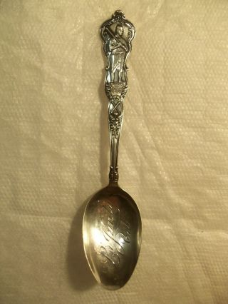 Early 1900s Baseball Player 925 Sterling Silver Souvenir Spoon La Junta,  Co