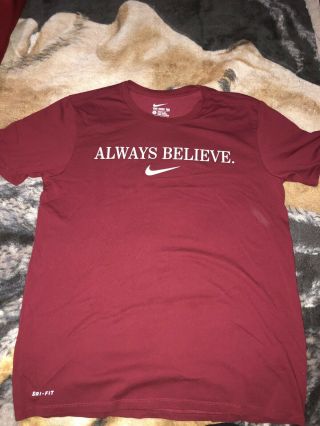 Nike Lebron Cleveland Cavaliers Nba Finals Always Believe T Shirt Size Large