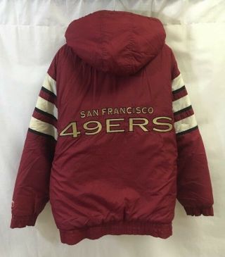 Vintage San Francisco 49ers Nfl Logo 7 Insulated Big Logo Jacket Size Xlarge Red