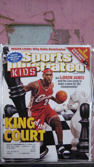 June 2008 Lebron James Cleveland Cavaliers Sports Illustrated For Kids